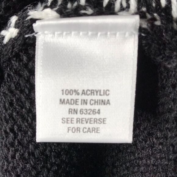 DB Established 1962 Striped Asymmetrical Cowl Neck Knit Sweater Size Medium - Picture 7 of 8